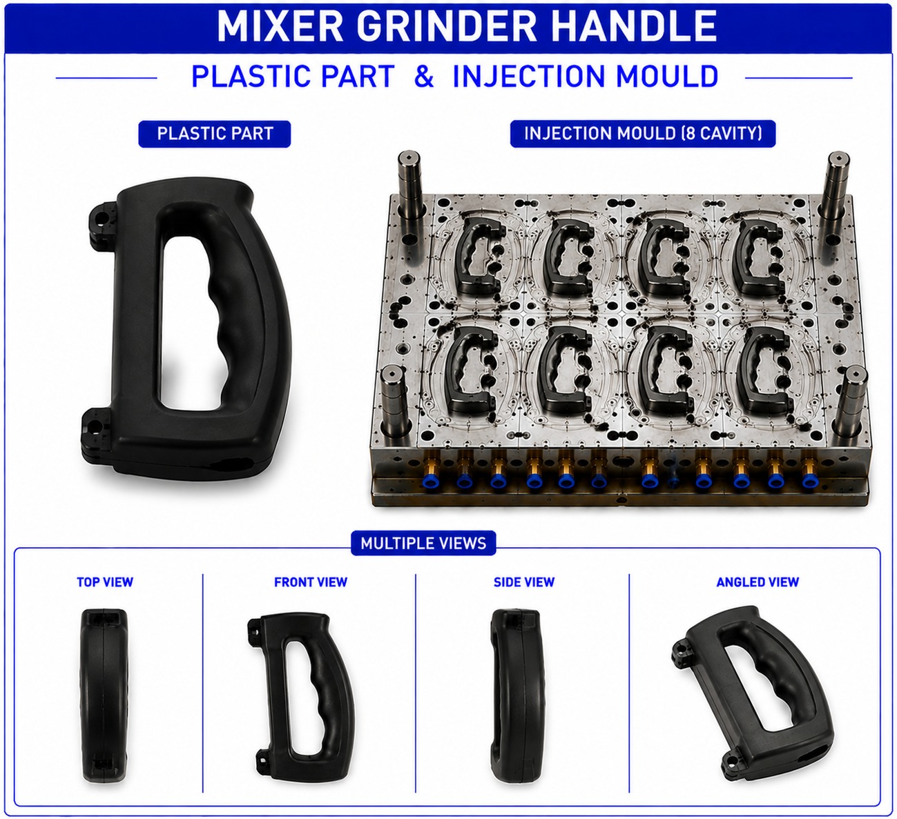 Mixer Grinder Plastic Handle Mould and Moulding Service